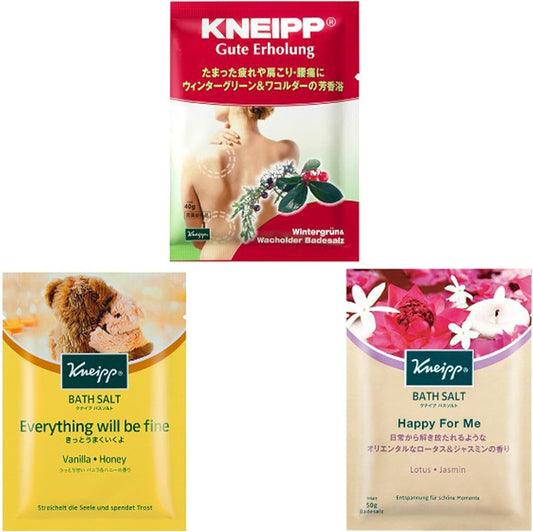 Kneipp Bath Salt, 13 Types x 3 Bags, Total of 39 Bags, Assorted Set, Bath Salt, Original Pocket Tissue Included