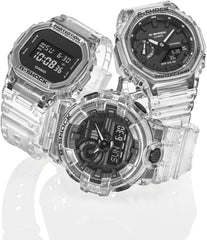 Casio GA-700SKE-7AJF Men's Wristwatch, Skeleton Series, Clear, Black