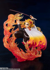 Figuarts ZERO Demon Slayer Kyojuro Rengoku - Flame Breathing Figurine, Approx. 7.1 inches (180 mm), PVC   ABS Painted Complete Figure