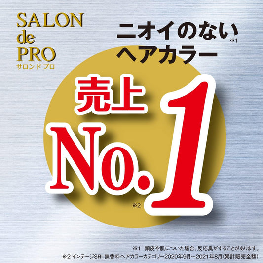 Salon de Pro Men's Speedy 7 Unscented Hair Color, Natural Black Color, Quasi-drug, Gray Hair Dye, Odor Free Hair Color, Unscented Cream Type, Can Be Placed, Leave 5 Minutes