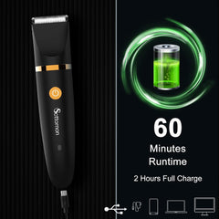 Scttomon Electric Groin Hair Trimmer Men Spherical Trimmer Body Shaver Lumbar Below Trimmer Nose Hair Trimmer Waterproof Cordless Triple