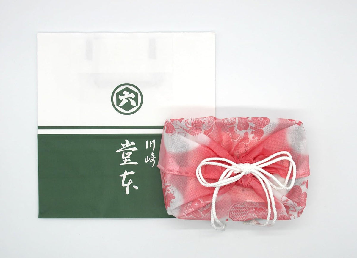 Daishi Roll Drawstring Bag, 1 Box, Paper Bag Included, Soy Sauce Flavor, 2 Bags of Salt Flavor, Hand Rolled, Kawasaki Daishi Product, Kawasaki Daishi Rice Crackers, Nori Roll, Ochugen Souvenir