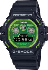 Casio DW-5900TS-1JF Men's Watch, Black, Limited Model / Black x Green