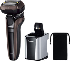 Panasonic ES-LV7G-T Men's Shaver, 5-Blade with Washer, Brown