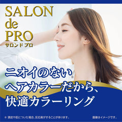 Salon de Pro Unscented Odorless Quick Coloring Hair Dye Cream For Graying Hair, Quasi-Medicated, Color: Dark Brown (6)