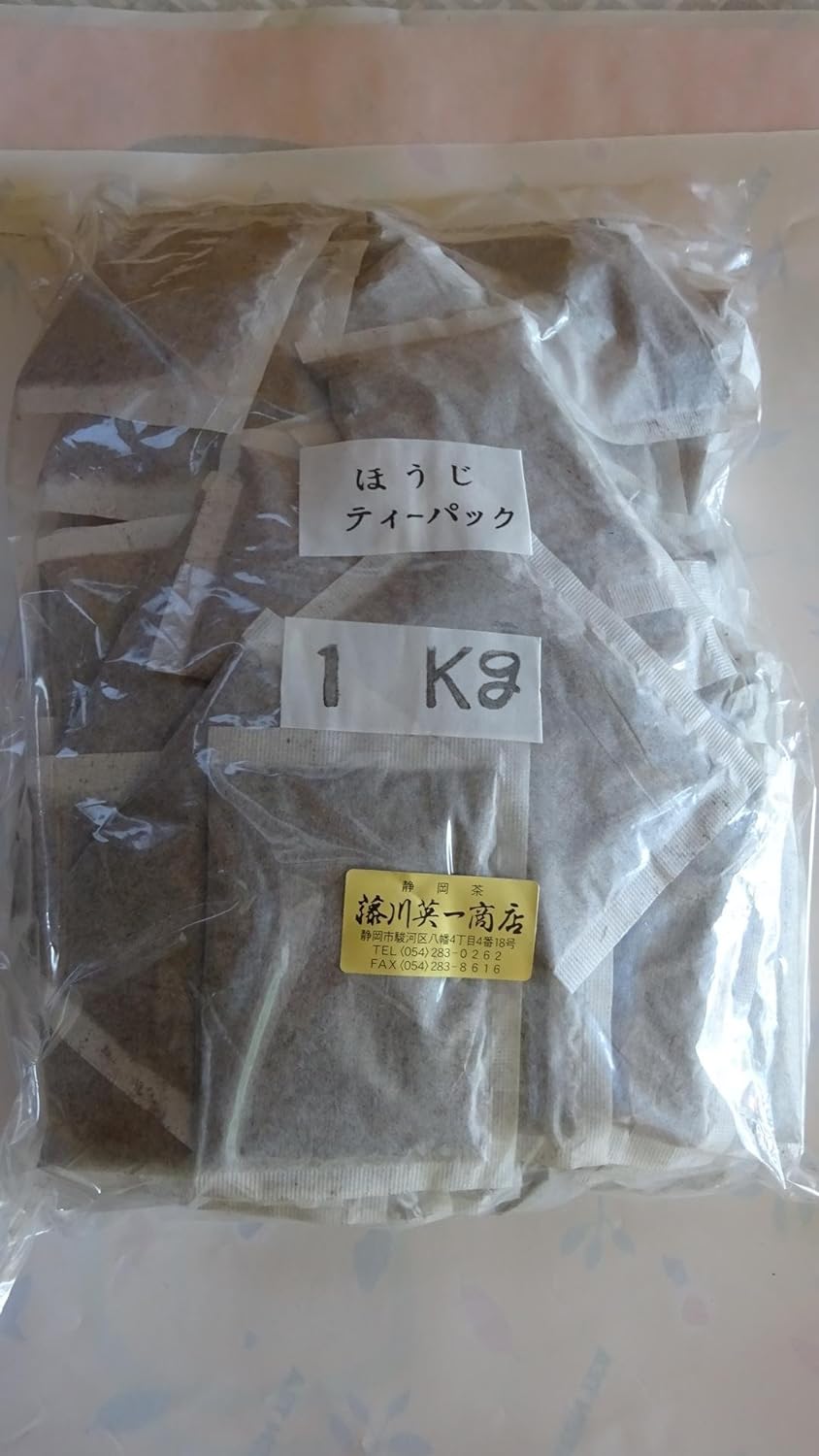 Hojicha Tea Pack Made in Shizuoka Prefecture, For Commercial Use, 2.2 lbs (1 kg) (0.3 oz (10 g) x 100 Packs