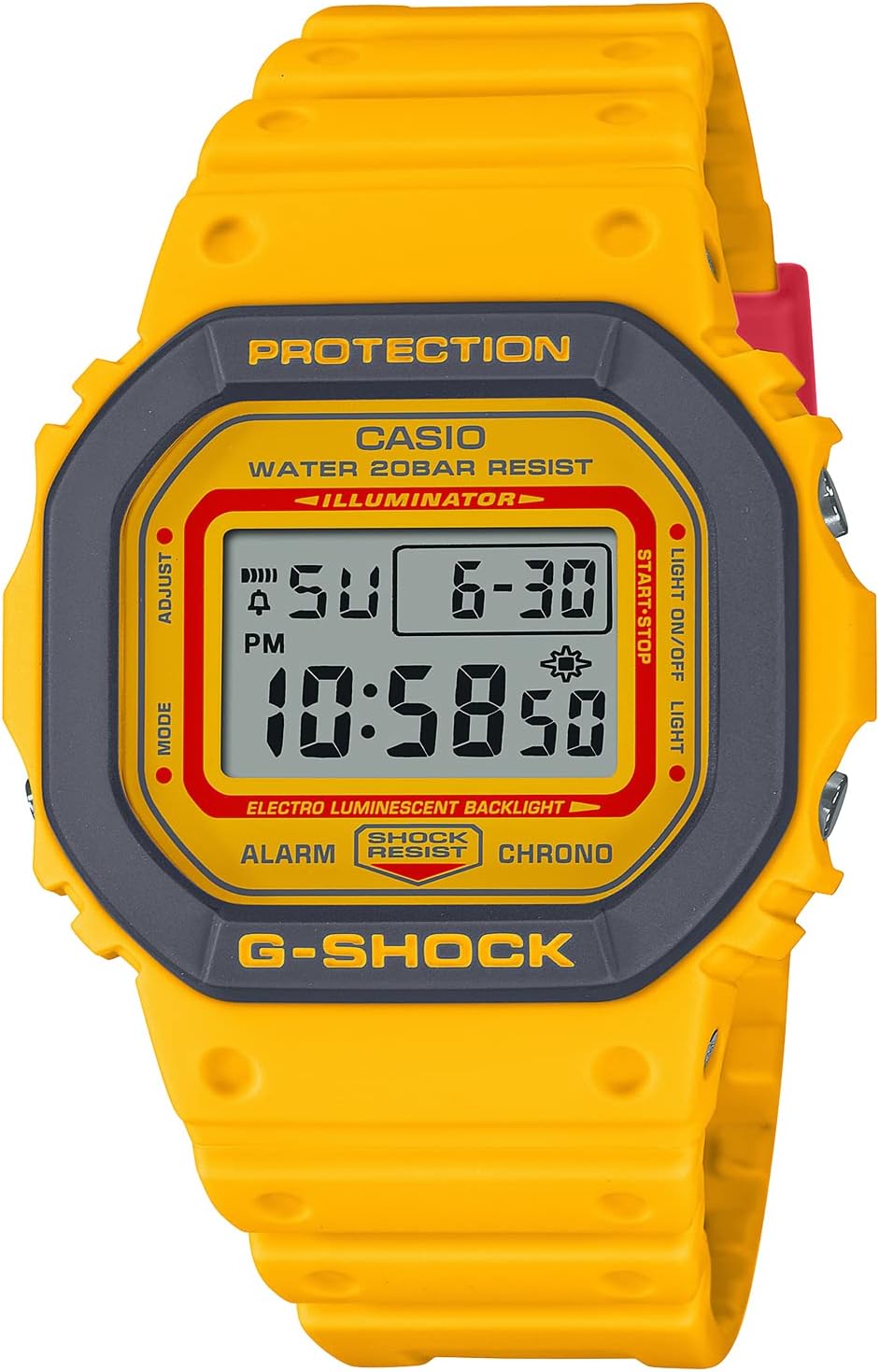 Casio DW-5600 Series Wristwatch, Limited Model / Yellow x Gray, watch