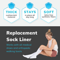 BraceAbility socks, foot support, compression socks, medical recovery, sleeping socks, men's, antibacterial and deodorizing (High-Top (Pack of 2))