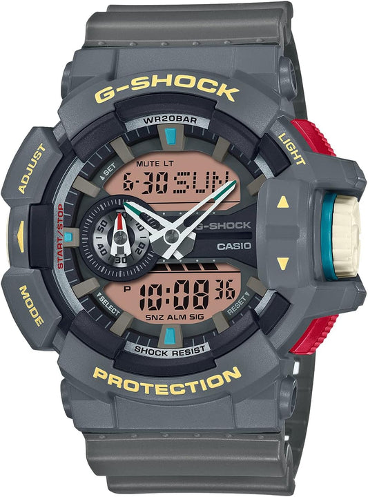 Casio G-Shock GA-400PC-8AJF Men's Watch, Vintage Product Colors, Gray, gray, Modern