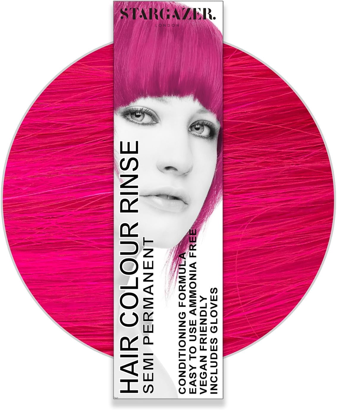 Ares Stargazer Hair Color Rinse 70ml Shocking Pink