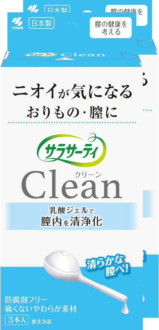 Bulk Purchase Sarasati Clean Vaginal Cleaning Device, For Odors and Vagina, Purifies the Vagina with Lactic Acid Gel, Preservative-Free, Made in Japan, 3 Packs x 2 Packs, Kobayashi Pharmaceutical Medical Equipment