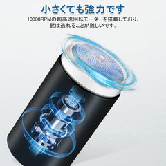 LEMFUTER Electric Shaver, Small Size, Rotatable, Type-C Rechargeable, 800 mAh, Washable, Wet and Dry Use, Shaving, LED Battery Remaining Indication, Quick Charging, Travel, Business Trips, In-Car Use, Japanese Instruction Manual Included