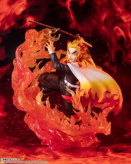 Figuarts ZERO Demon Slayer Kyojuro Rengoku - Flame Breathing Figurine, Approx. 7.1 inches (180 mm), PVC   ABS Painted Complete Figure