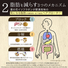 Reduce fat Shintani Enzyme Kuzunohana/diet supplement Burning system Powerful Fat Lower abdomen Visceral fat Subcutaneous fat Armpit Food with functional claims Men Women 1 week 2 weeks 30s 40s