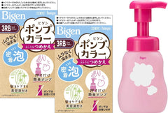 Hoyu Bigen Pump Color 3RB (Rich Brown), 2 Refills + 1 Exclusive Empty Bottle Included