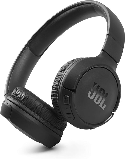 JBL TUNE 510BTBLK Wireless Headphones, Bluetooth Enclosed, Up to 40 Hours of Continuous Playback, On-Ear, USB Type-C Charging, Multipoint, Black