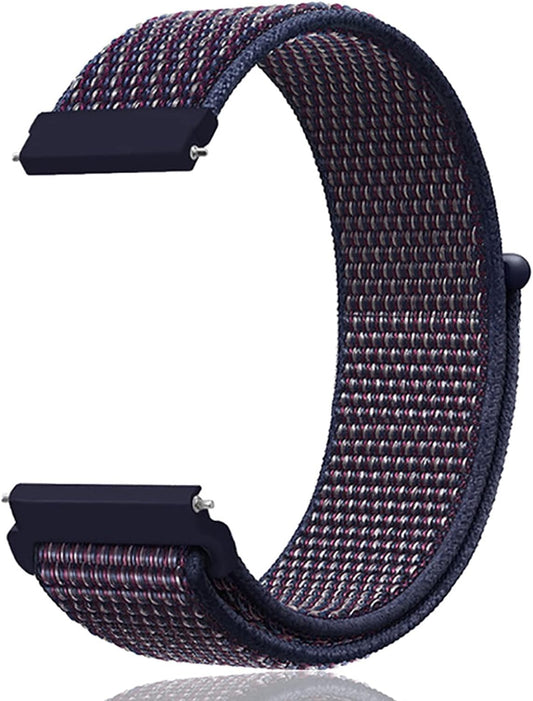 Loop Watch Band, Nylon, 0.6 / 0.7 / 0.8 / 0.9 inches (16/18/20/22 mm), Universal, Elastic, Strap-Like, No Tools Required, Easy to Replace, 0.7 / 0.8 / 0.9 inches (18/20/22 mm)