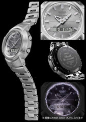 Casio AWM-500D-1A8JF AWM-500D-1A8JF Wristwatch, Full Metal, Radio-Solar, Silver, Limited Edition / Full Metal (Silver), Casual