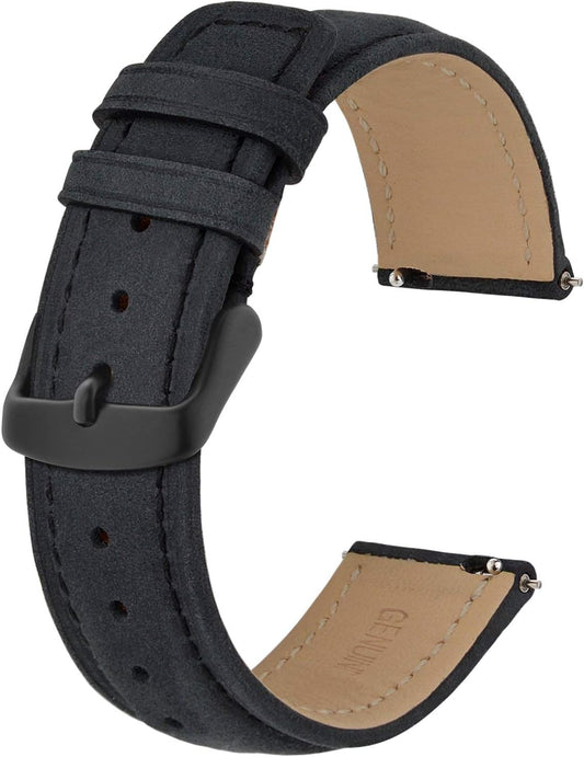 Leather Watch Band 14mm 16mm 18mm 19mm 20mm 21mm 22mm 23mm 24mm Vintage Watch Strap Quick Release