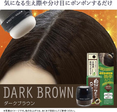 Natural finish hair foundation dark brown