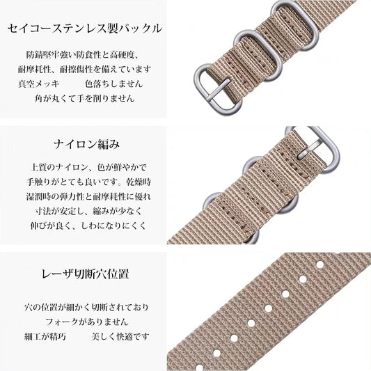 NATO Watch Replacement Strap for Men Women 18mm 20mm 22mm Universal Watch Band