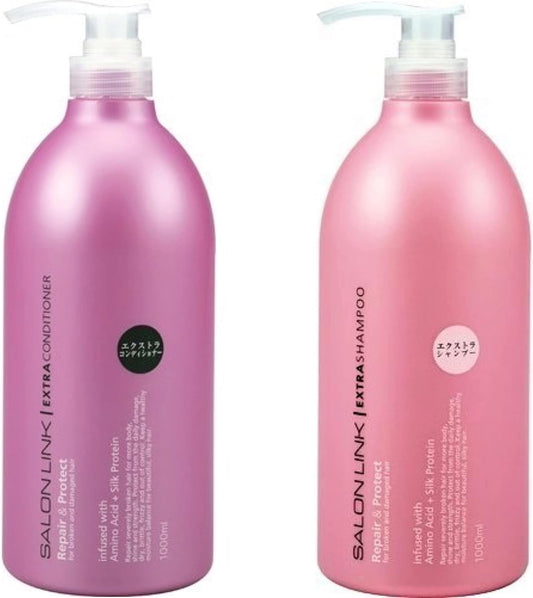 [Japanese Shampoo and Conditioner] Salon Link Extra Shampoo/Conditioner Set Pump 1000ml