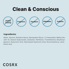 COSRX Hydraium Hyaluronic Moisture Ampoule 40ml Hyaluronic Acid Hydration Serum Milky Lotion Dry Skin Sensitive Skin Vitamin B5 D-Panthenol Allantoin Skin Barrier Protection Moisture Barrier