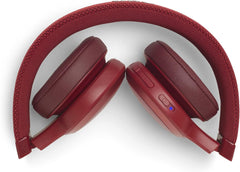 JBL Live 400BT Wireless On-Ear Headphones with Voice Control (Red)