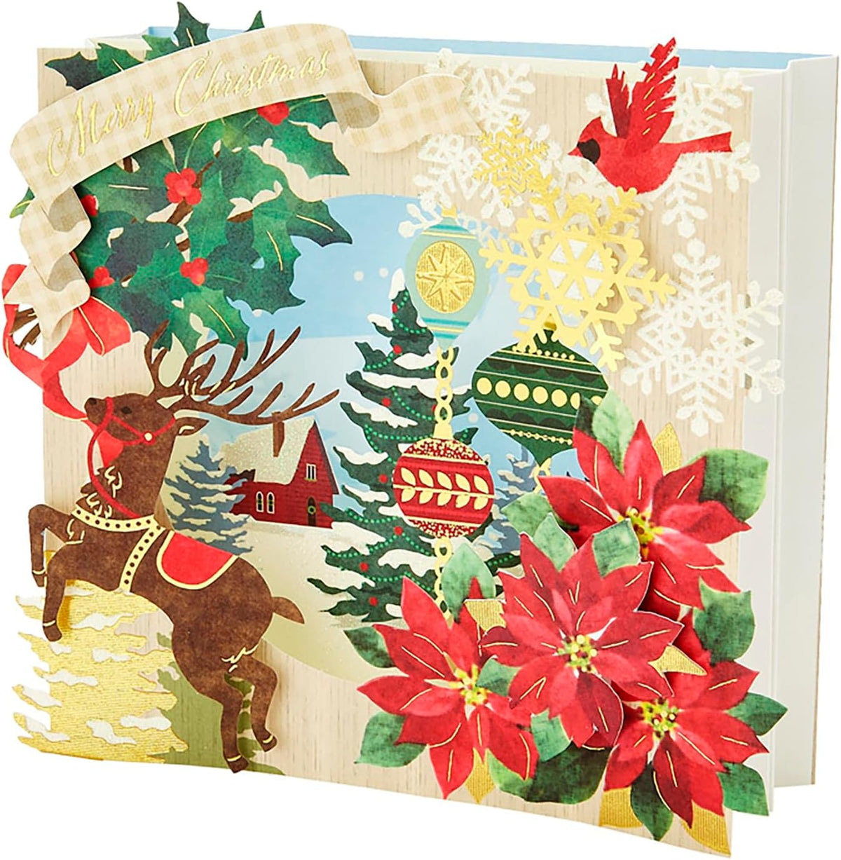 Sanrio Christmas Card Message Card Laser Cut Laser Cut Collage Box Greeting Card International Shipping JX 30-3 SANRIO 523399