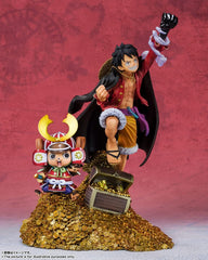 BANDAI SPIRITS Figuarts Zero One Piece Monkey D. Luffy - WT100 Commemorative, Painted by Eiichiro Oda, 100 Views of the Great Pirates - Approx. 7.5 inches (190 mm), ABS   PVC Pre-painted Complete Figure 201924