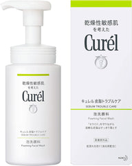 Curel Sebum Trouble Care Foaming Facial Washer, 5.1 fl oz (150 ml)