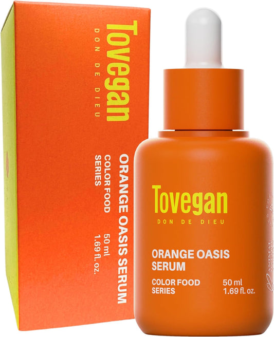 Tubigan Orange Oasis Serum, 1.7 fl oz (50 ml), Tovegan Niacinamide, Arbutin, Orange Extract, Wrinkle Care, Tone Up, Serum