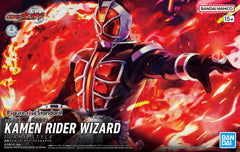 BANDAI SPIRITS Figure-Rise Standard Kamen Rider Wizard Flame Style Color Coded Plastic Model 2621758