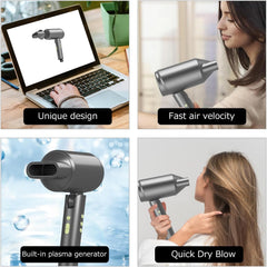 AIARGER Hair Dryer, 1400 W Dryer, Large Airflow, Fast Drying Power and Styling Effect, Dryer Compact, Reproizer Dryer, Hair Dryer, Reproizer, Dryer for Travel, Dryer Ranking