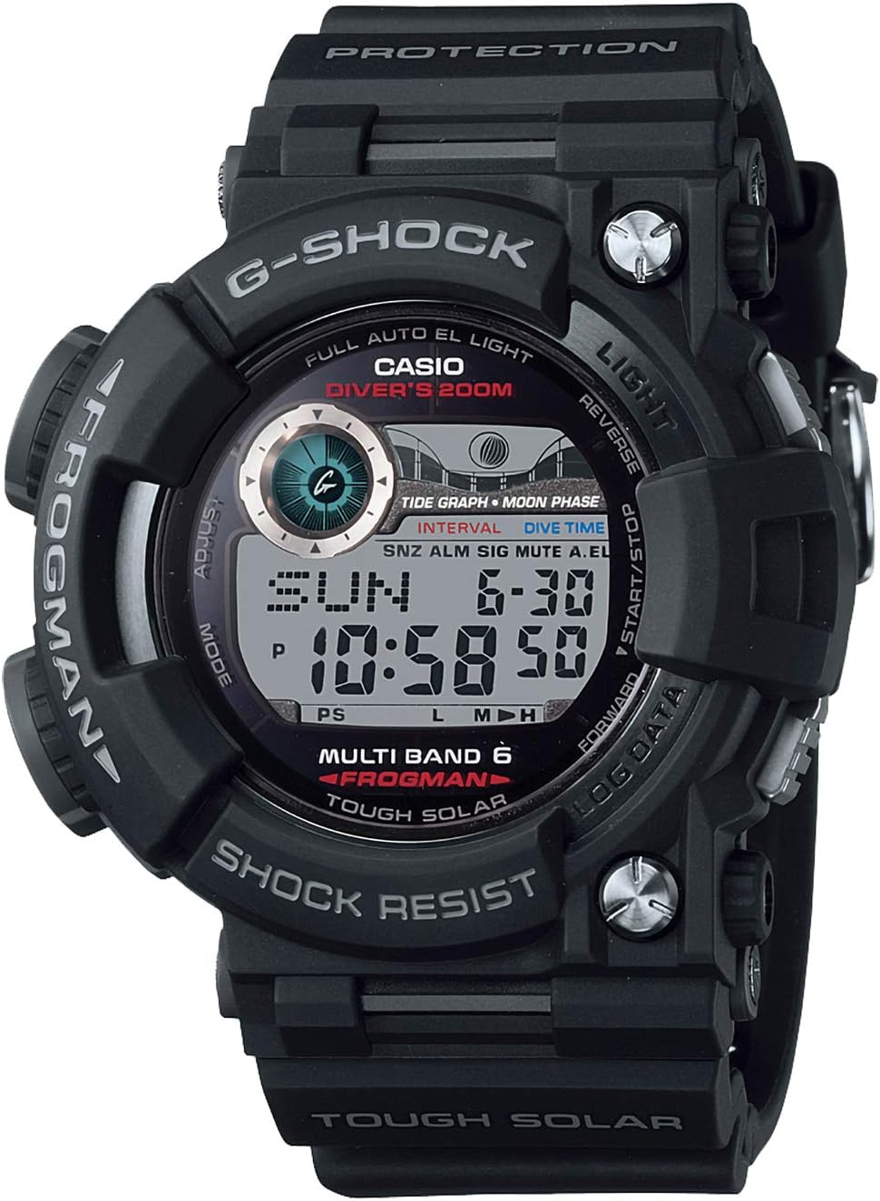 Casio G-Shock Digital Dial Resin Quartz Men's Watch GWF1000-1