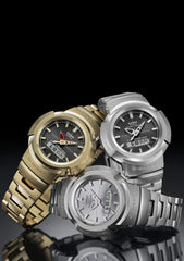 Casio AWM-500D-1A8JF AWM-500D-1A8JF Wristwatch, Full Metal, Radio-Solar, Silver, Limited Edition / Full Metal (Silver), Casual