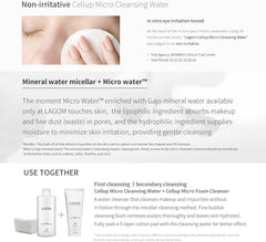 LAGOM Micro Cleansing Water Makeup Remover, Cleansing, Wiping, Sebum Pore Stains, Rough Skin, Moisturizing, 11.8 fl oz (350 ml) Genuine Japanese Product