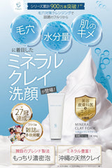 Fleuri Mineral Clay Foam, Facial Cleansing, Foam Cleansing Foam, Pore Prevention