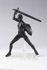 S.H. Figuarts Body-kun DX Set 2 (Solid Black Color Ver.) Approx. 5.9 inches (150 mm), ABS   PVC Action Figure