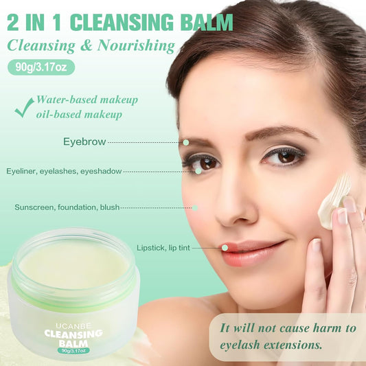 UCANBE Cleansing Balm Makeup Remover for All Skin, 3.2 oz (90 g)