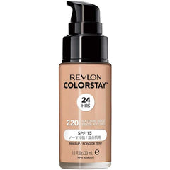 Revlon Color Stay Makeup N 220 Natural Beige (Color Image: Natural Pink Ocher SPF15) Foundation Natural Beige 30ml (x 1)