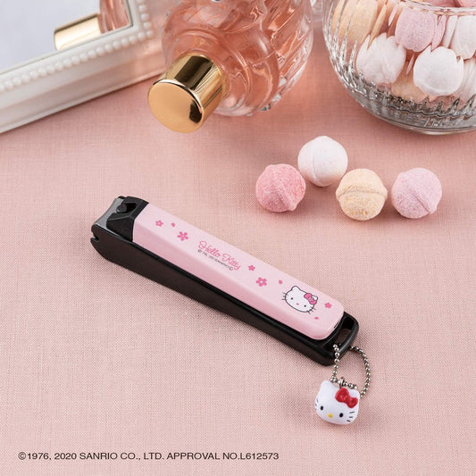 Kai Hello Kitty Japanese Style New Standard M Flower Sakura Nail Clippers