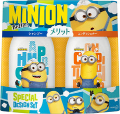 [Japanese Shampoo and Conditioner] Merit Minion Special Design Set Minion Special Design Set Pump Pair (Shampoo 480ml + Conditioner 480ml)