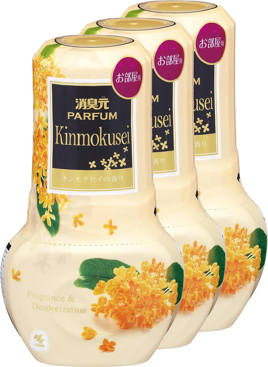 Kobayashi Pharmaceutical Parfum Osmanthus Fragrance Deodorizing Fragrance for Rooms, Entrance Use, Standing Type, Deodorizer, 13.5 fl oz (400 ml) x 3 Packs (Bonus Included)