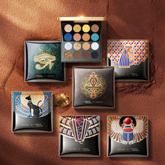 ZeeSea British Museum Egyptian Series Eyeshadow Palette (16 Colors), Palette 03: Cleopatra, 0.6 oz (18 g), White Peach Coral