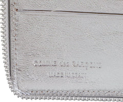 Bifold Wallet Men's Round Zipper SA7100EG Silver Parallel Import