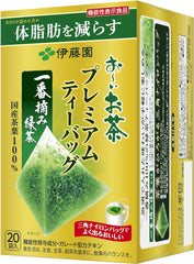 Itoen Oi Tea Premium Tea Bag, Ichiban Picked Green Tea, 0.08 oz (2.2 g) x 20 Bags