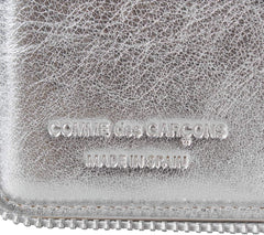 Comme des Garcons Wallet Bifold Round Zipper GOLD AND SILVER WALLET SA7100G Silver Parallel Import