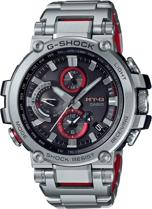 Casio G-Shock MTG-B1000D-1AJF Men’s Watch, MT-G Bluetooth Equipped, Radio Controlled, Solar Powered, Silver