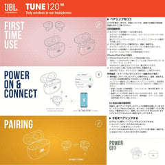 JBL TUNE120 TWS Fully Wireless Earphones, Bluetooth Compatible, Pink, JBLT120TWSPIK